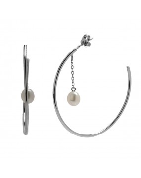 Серьги из серебра 925 пробы с жемчугом 01С3513852-1