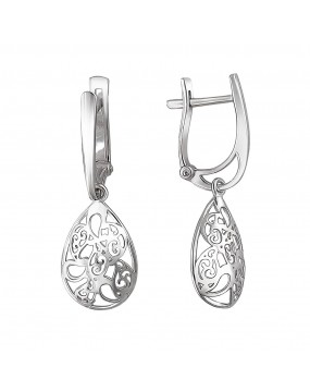 Серьги из серебра 925 пробы без вставок 01С0510498