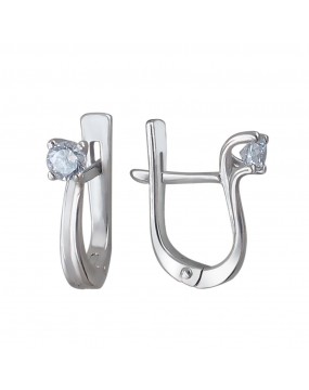 Серьги из серебра 925 пробы с фианитами 01С152976