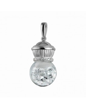 Подвеска из серебра 925 пробы с фианитами 01П152187