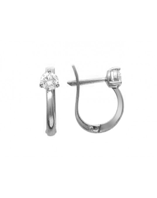 Серьги из серебра 925 пробы с фианитами 01С154699