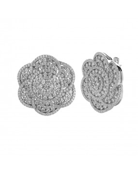 Серьги из серебра 925 пробы с фианитами 01С1513883