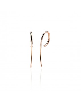 Серьги из красного золота 585 пробы с фианитами 01С1113205