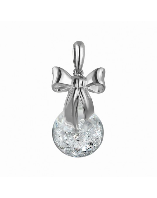 Подвеска из серебра 925 пробы с фианитами 01П152160