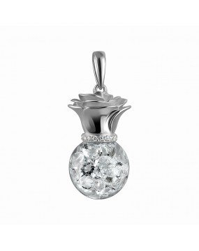 Подвеска из серебра 925 пробы с фианитами 01П152179