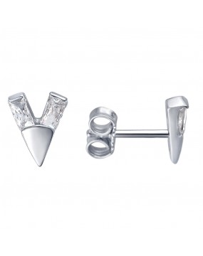 Серьги из серебра 925 пробы с фианитами 01С151817