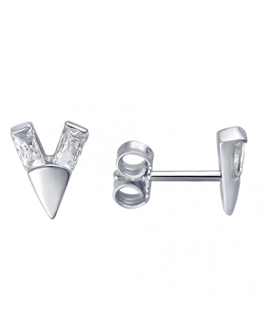 Серьги из серебра 925 пробы с фианитами 01С151817