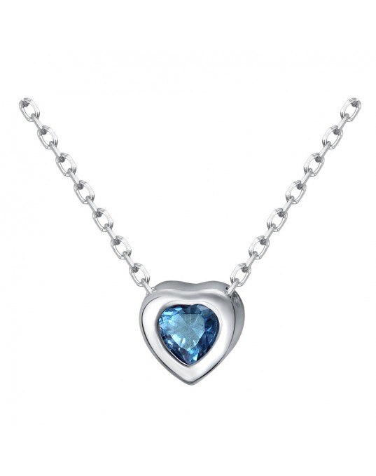 Колье из серебра 925 пробы с фианитом 01Л251641-2