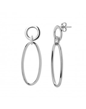 Серьги из серебра 925 пробы с фианитами 01С1513079
