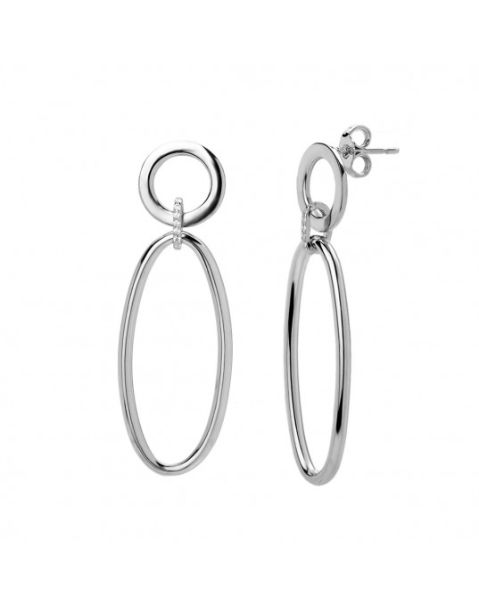 Серьги из серебра 925 пробы с фианитами 01С1513079