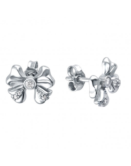 Серьги из серебра 925 пробы с фианитами 01С156283