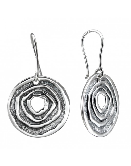 Серьги из серебра 925 пробы без вставок 01С0513038Ч
