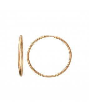 Серьги из красного золота 585 пробы без вставок 01С010398