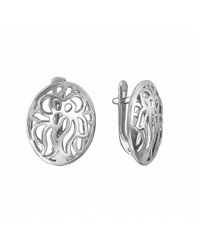 Серьги из серебра 925 пробы без вставок 01С056518