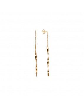 Серьги из красного золота 585 пробы без вставок 01С0113099