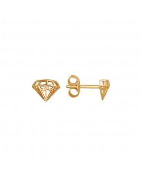 Серьги из красного золота 585 пробы без вставок 01С0110573