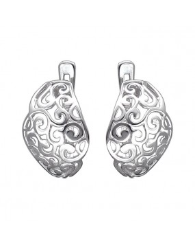 Серьги из серебра 925 пробы без вставок 01С0510476