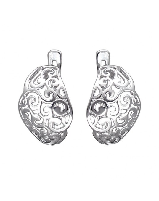 Серьги из серебра 925 пробы без вставок 01С0510476