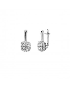 Серьги из серебра 925 пробы с фианитами 01С1513508