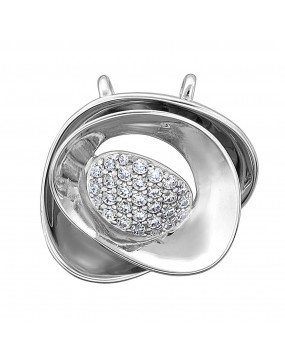 Подвеска из серебра 925 пробы с фианитами 01П1512873